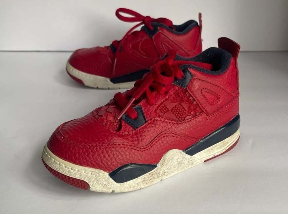 Air Jordan 4 Retro 'FIBA' Toddler Sneaker Shoe Size 9C